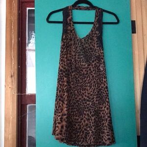 Leopard Print Backless Lingerie